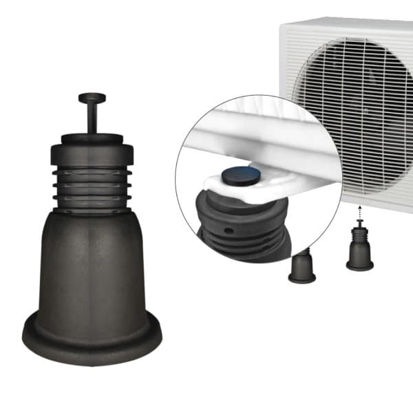 Supporto Antivibrante a Pavimento Ø 100 mm Altezza Reg.da 100 mm a 130 VEC - 2