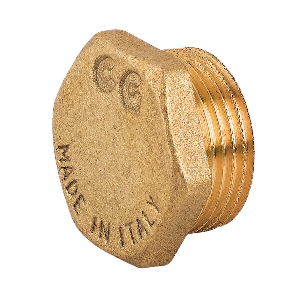 Tappo Maschio in Ottone Giallo Serie 1500 1 Tiemme Raccorderie - 2