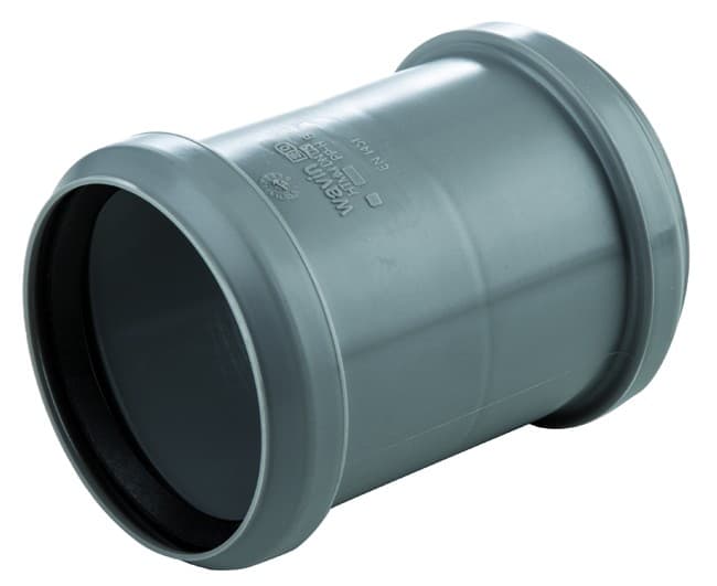 Manicotto Doppio Bicchiere ad Innesto con Battuta in PP Wavin WA244808 - 2