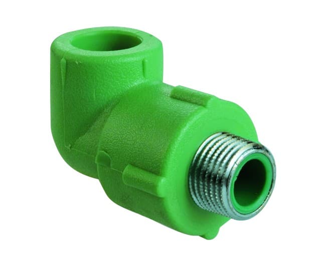 Gomito a 90 ° Filettato Maschio Polipropilene Ø 32 x 1 Wavin Italia - 2