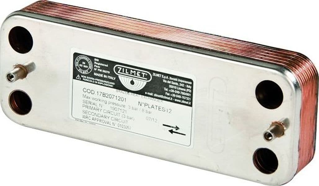 Scambiatore Saldobrasato per Caldaia Murale Piastre 12 ZILMET 17B2071201 - 2