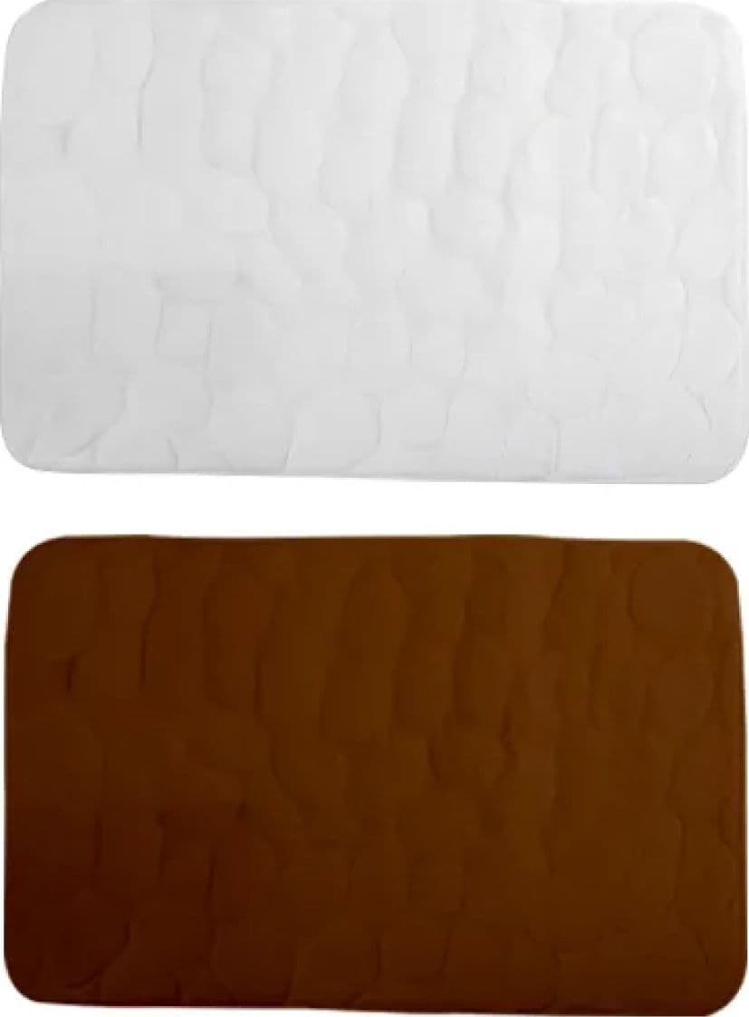 Tappetino da Bagno Modello Galets CM.40 x 60 Chocolate Idroweb - 2
