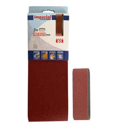 Nastro Abrasivo 105 x 620 mm Grana 80 Imperial Abrasivi 3 Pezzi - 2