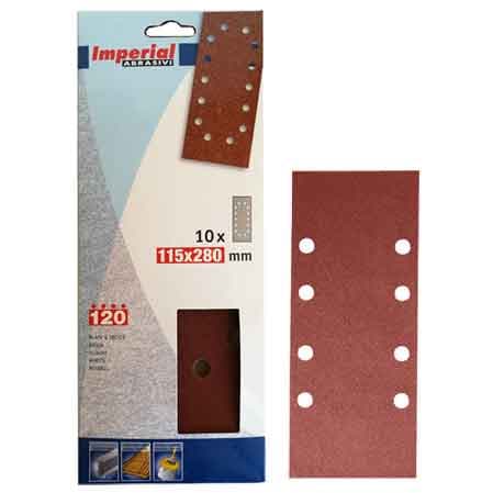Foglio Abrasivo 115 x 280 mm Grana 80 Imperial Abrasivi 10 Pezzi - 2