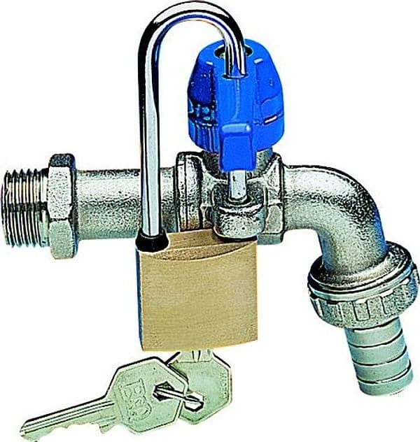 Rubinetto Portagomma a Sfera con Leva e Lucchetto Eko 1/2 Enolgas Bonomi - 2