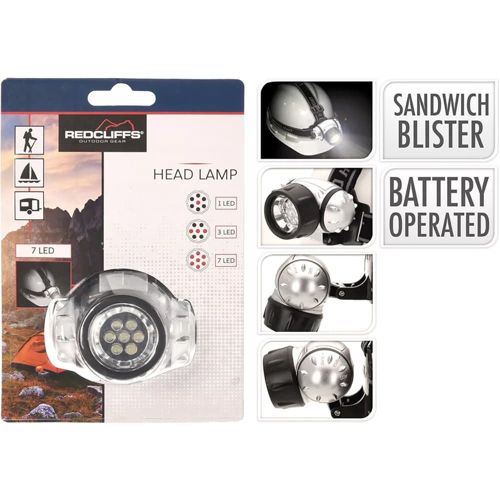 Lampada Frontale LED 7 LED - 2