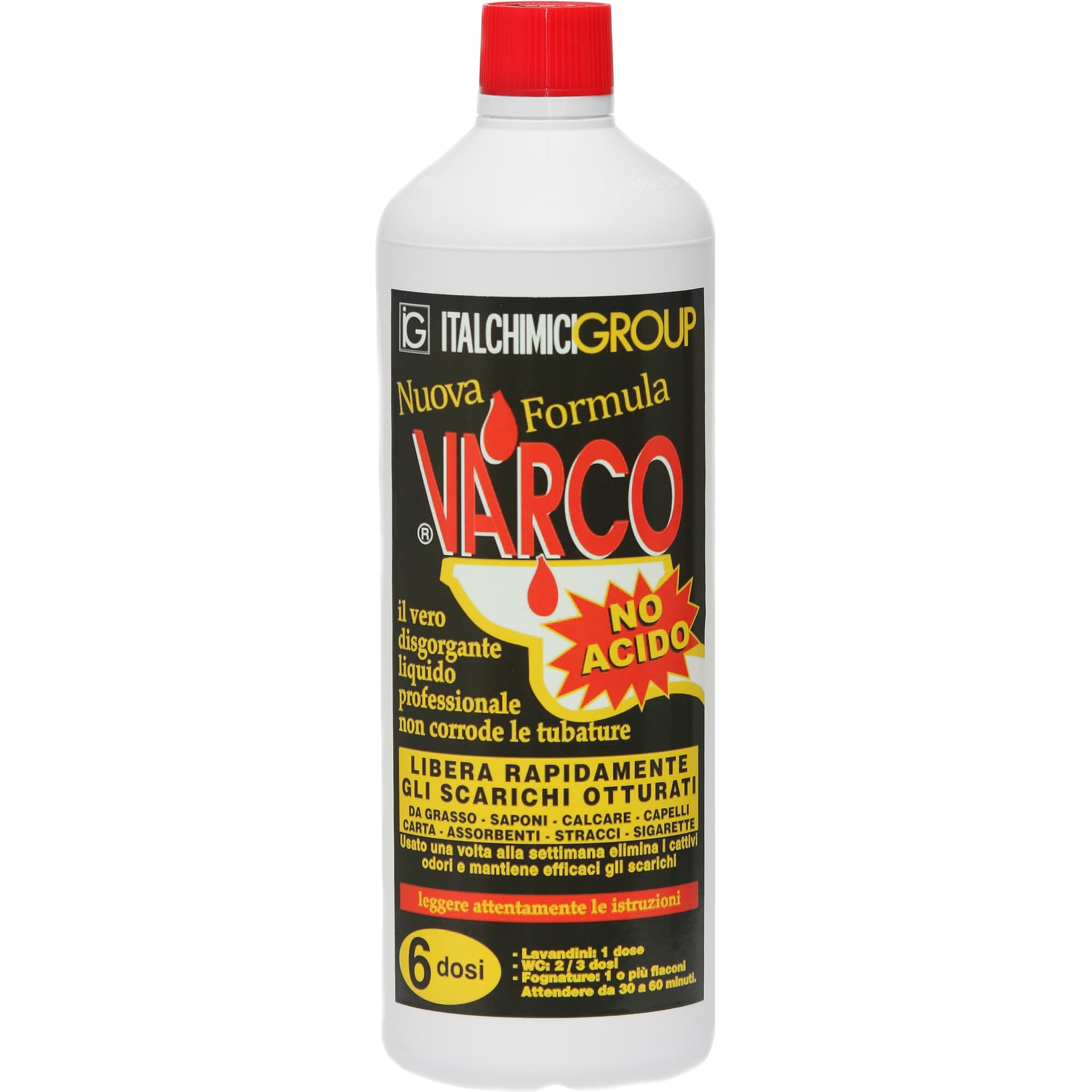 Disgorgante Liquido Varco No Acido 750 ml 6 Pezzi - 2
