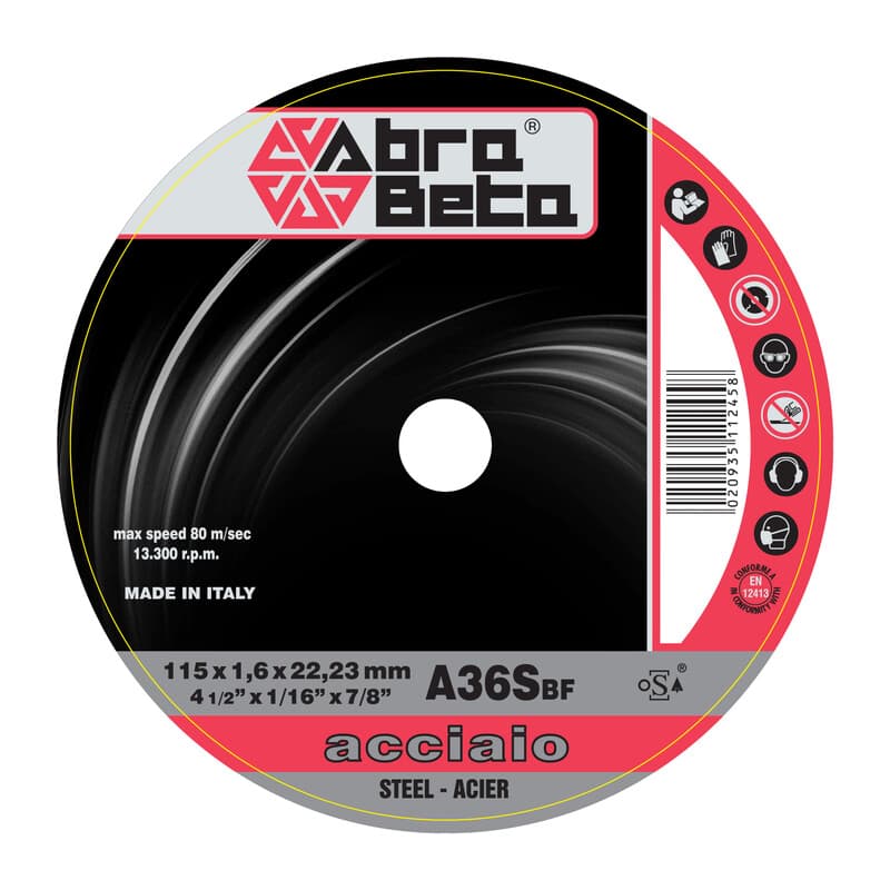 Abrabeta Disco per Ferro Ø 115 x 1,6 mm 50 Pezzi - 2