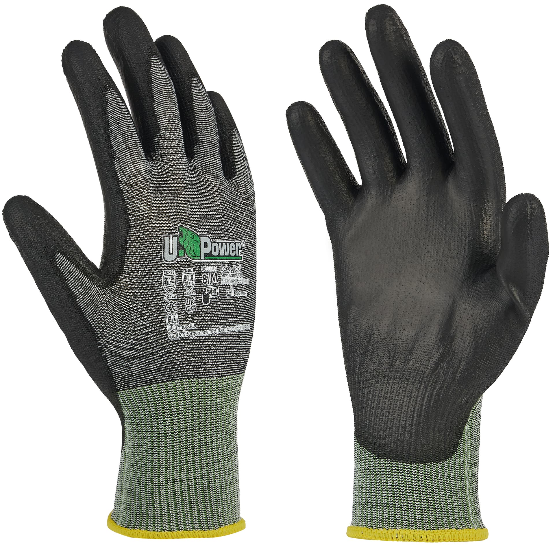 Guanti da Lavoro Antitaglio B Samba in Nylon Pu Foam Colore Codice 58342 - 2