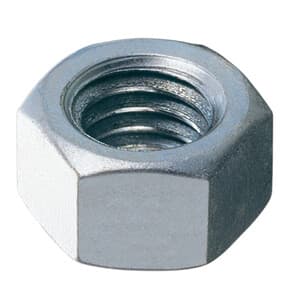 Dado Esagonale Zincato UNI 5588 24 Ma 50 Pezzi - 2