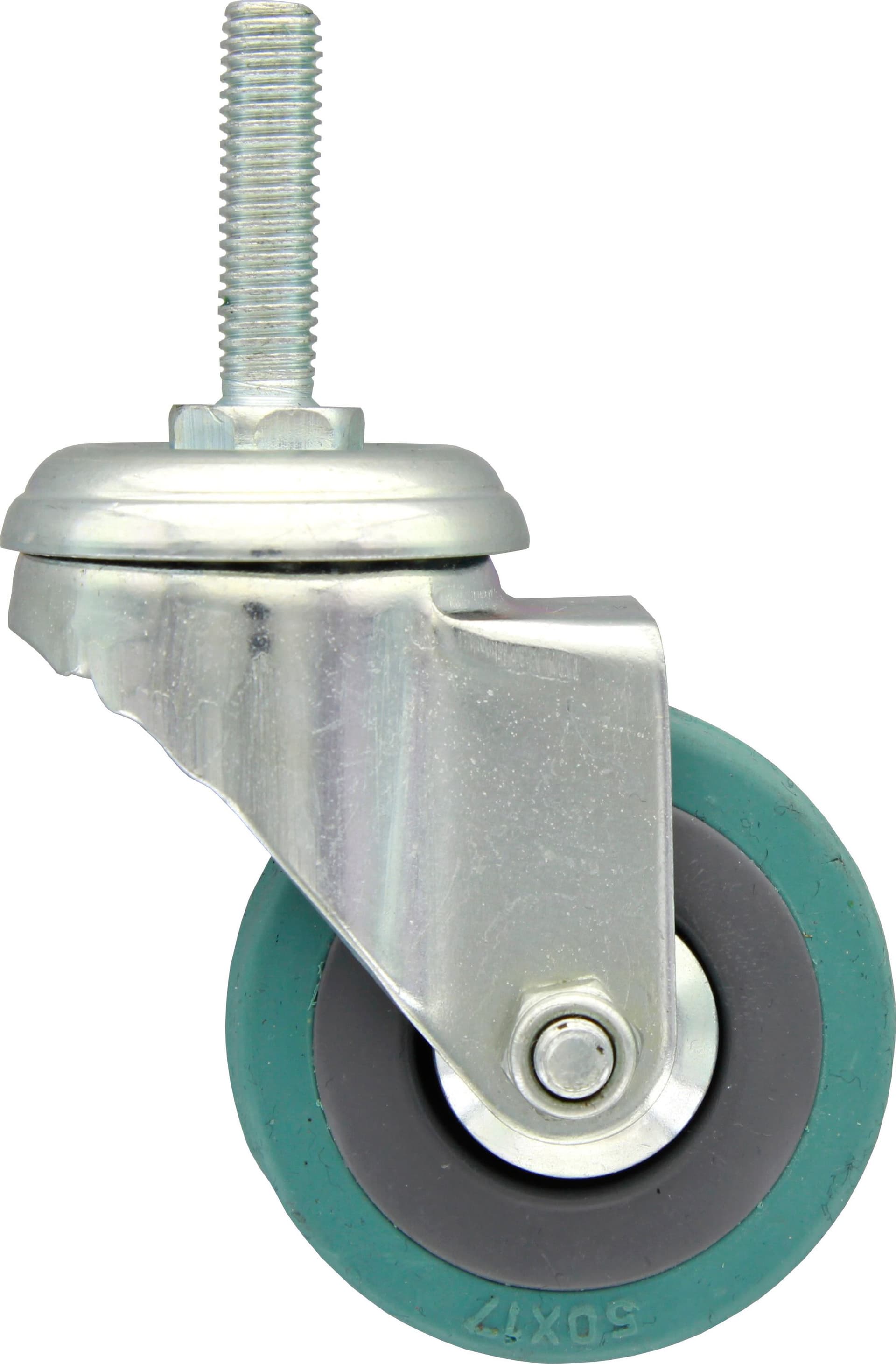 Bl Ruota Gommata con Perno 50 mm da 4 Blister 2 Pezzi – Idroweb