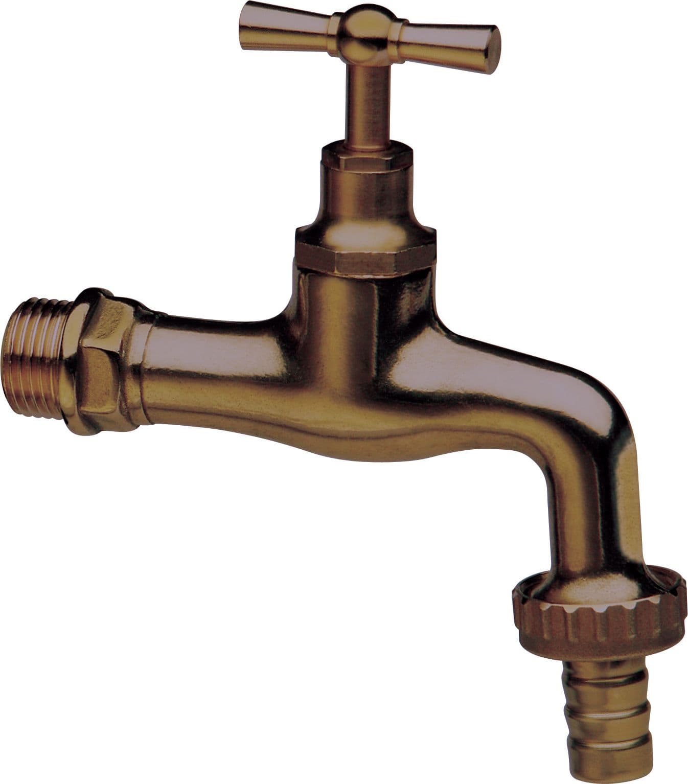 Rubinetto Ottone Anticato con Portagomma D 1/2 Rubinetterie Associate 2