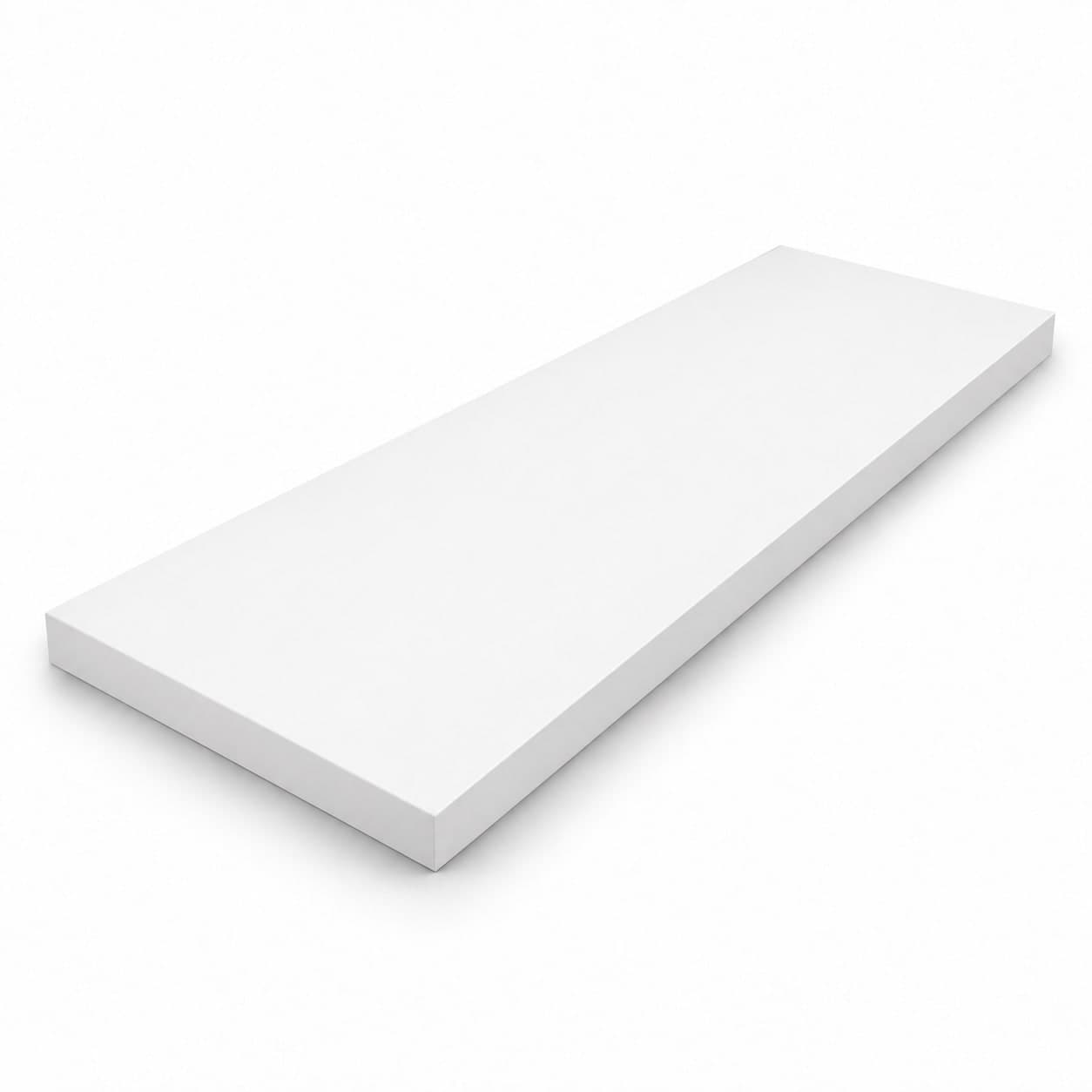 Mensola Squadrata Bianca 20 x 1,8 x 60 cm 5 Pezzi – Idroweb
