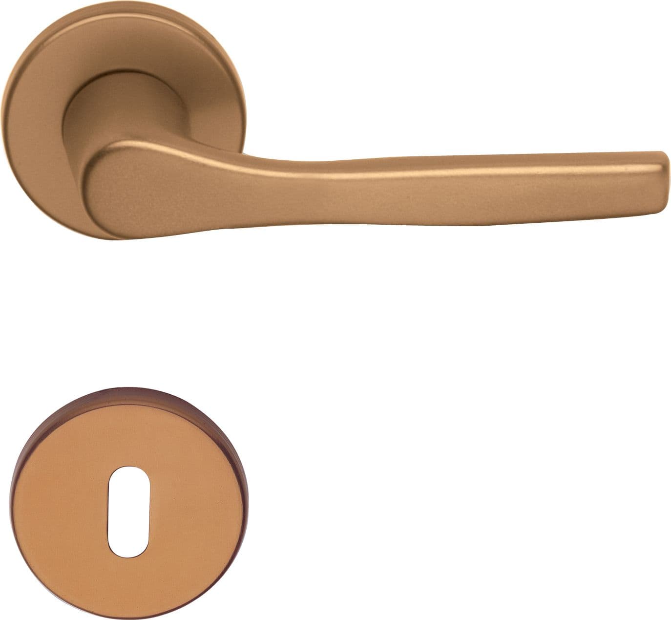 Maniglia Alluminio Anodizz Bronzo con Bocchett Ghidini Pietro Bosco 5 Pezzi - 2