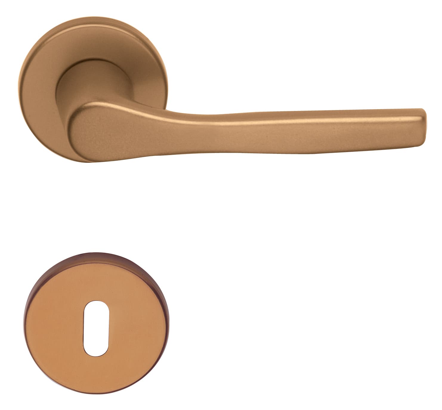Maniglia Alluminio Anodizz Bronzo con Bocchett Ghidini Pietro Bosco 5 Pezzi - 2