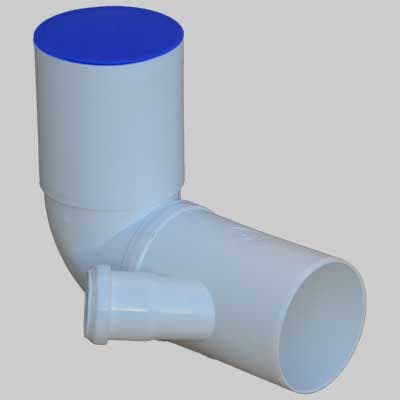 Curva WC Prolungata Bianca Attacco Bicchiere Sinistro o Destro 0806211040 - 2