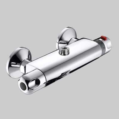Rubinetto Miscelatore Doccia Esterno Termostatico Euro B Cromo Eurorama - 2