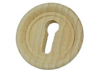 Bocchette per Mobili Legno Faggio Grezzo da Incasso Ø 34 mm 10 Pezzi - 2