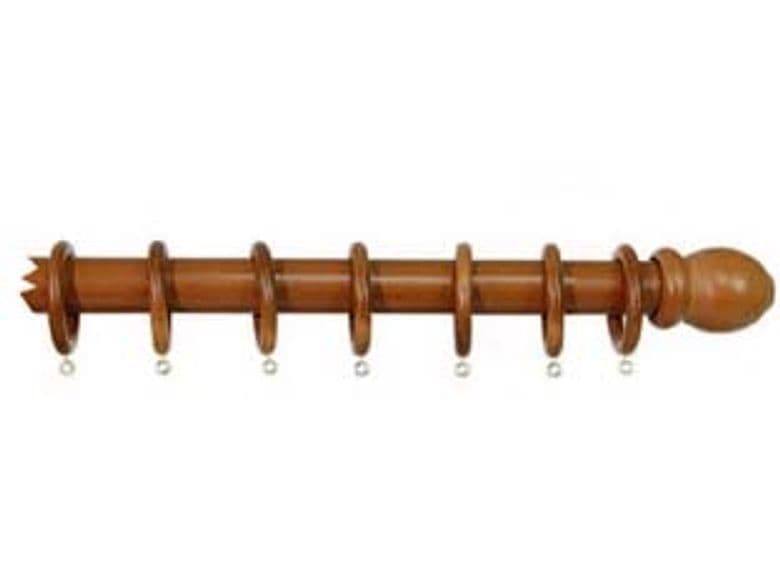 Bastone in Legno Senza Supporti Ø 35 mm Olmo 300 cm - 2
