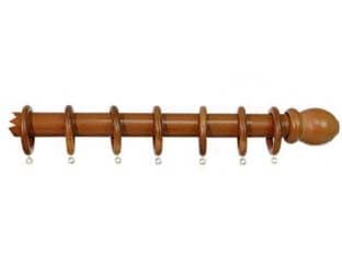 Bastone in Legno Senza Supporti Ø 35 mm Olmo 300 cm - 2