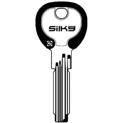 Chiave Punzonata Corbin CB97DZ Silky Silca Ottone Nichelato 5 Pezzi - 2