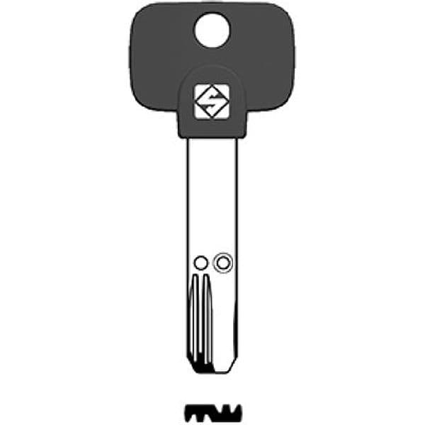 Chiave Punzonata Multilock MTK18RP Silca Alpacca 5 Pezzi - 2
