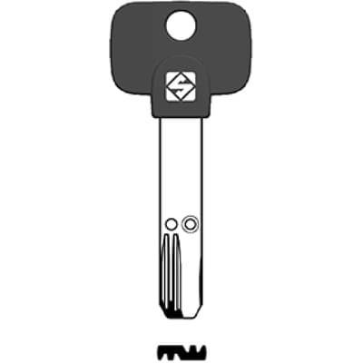 Chiave Punzonata Multilock MTK18RP Silca Alpacca 5 Pezzi - 2