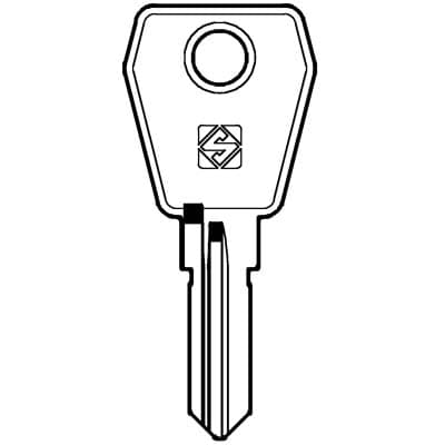 Chiave Piatta L&f LF61R Silca Acciaio Nichelato 10 Pezzi - 2