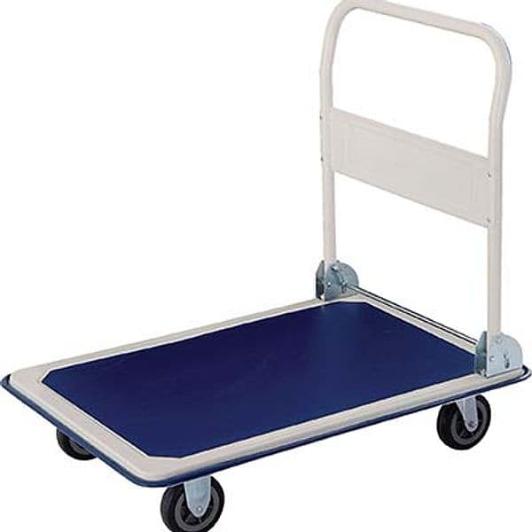 Carrello con Piattaforma Effe Ruote Piene Cm 61X91 H.cm 82 Max Kg 300 - 2