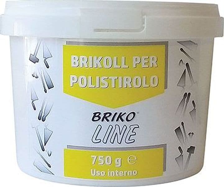 Collante Polistirolo Pasta Briko Line 0,750 kg 12 Pezzi - 2