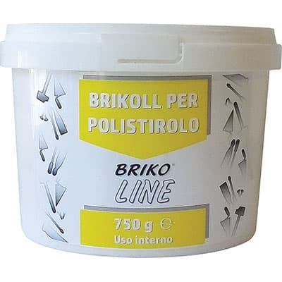 Collante Polistirolo Pasta Briko Line 0,750 kg 12 Pezzi - 2
