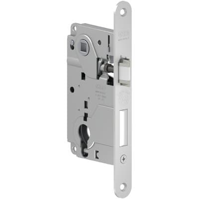 Serratura Legno Infilare Centro Agb B.t Cromo Opaco Mm 22 F.sagom M2 - 2