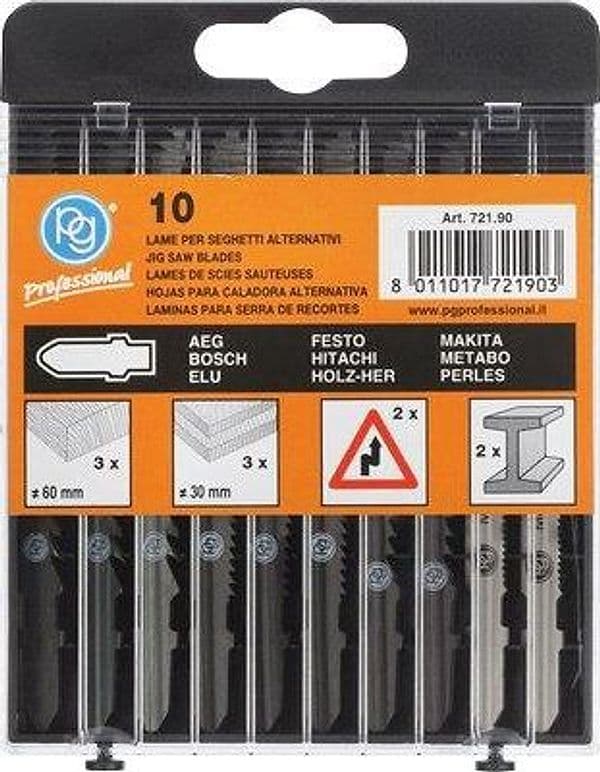 Lame Seghetto Alternativo Attacco Bosch 721.90 PG 10 Pezzi - 2