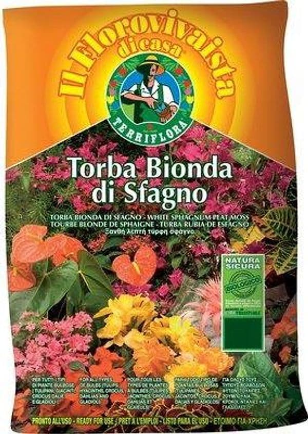 Torba Bionda di Sfagno Terriflora Lt 20 - 2