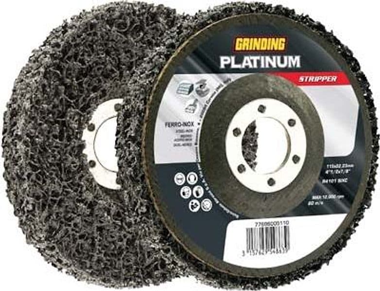 Disco Pulitura Stripper Platinum Grinding 115 x 22,2 mm 5 Pezzi - 2