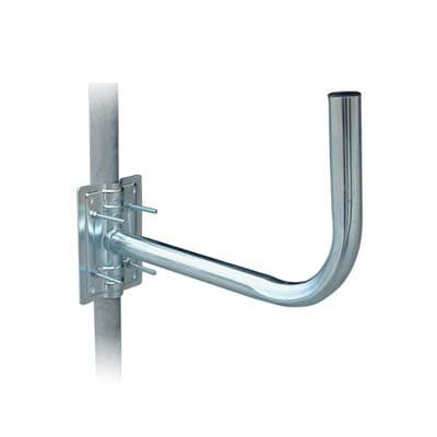 Supporto per Antenna a Parabola Acciaio Zincato Piastra Cm 14X12,5 cm 45X25 - 2