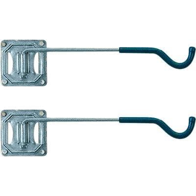 Gancio Porta Bici Lungo 821 Minutex Acciaio Zincato 37 cm 2 Pezzi - 2