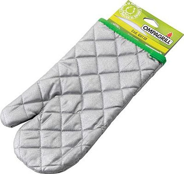 Guanto Forno Ompagrill Argento 31 cm 6 Pezzi - 2