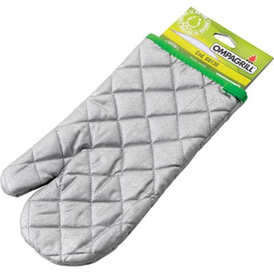 Guanto Forno Ompagrill Argento 31 cm 6 Pezzi - 2
