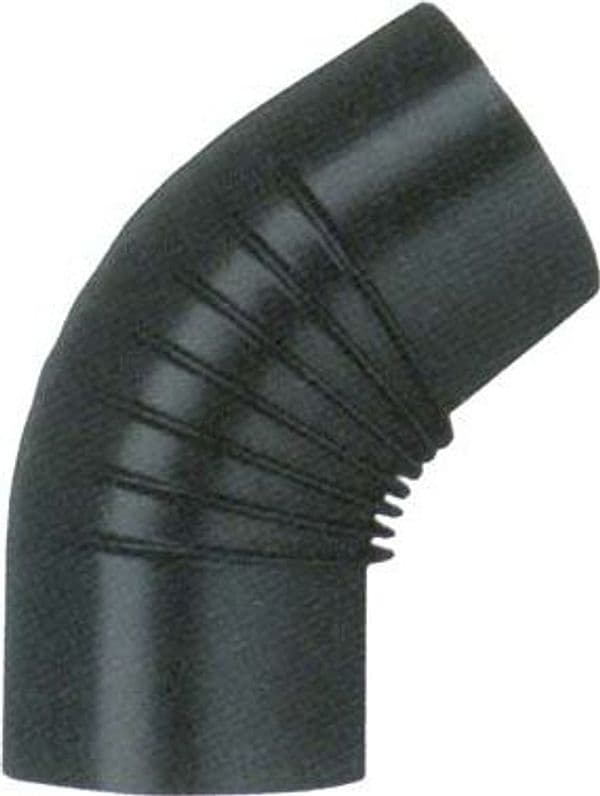 Gomito Legna 45 ° Classic Nero Opaco Save Cm 14