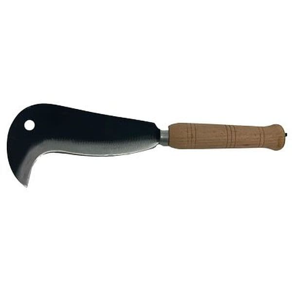 Roncola Toscana Becco Corto Vip Acciaio Forgiato Legno Cm 16 - 2