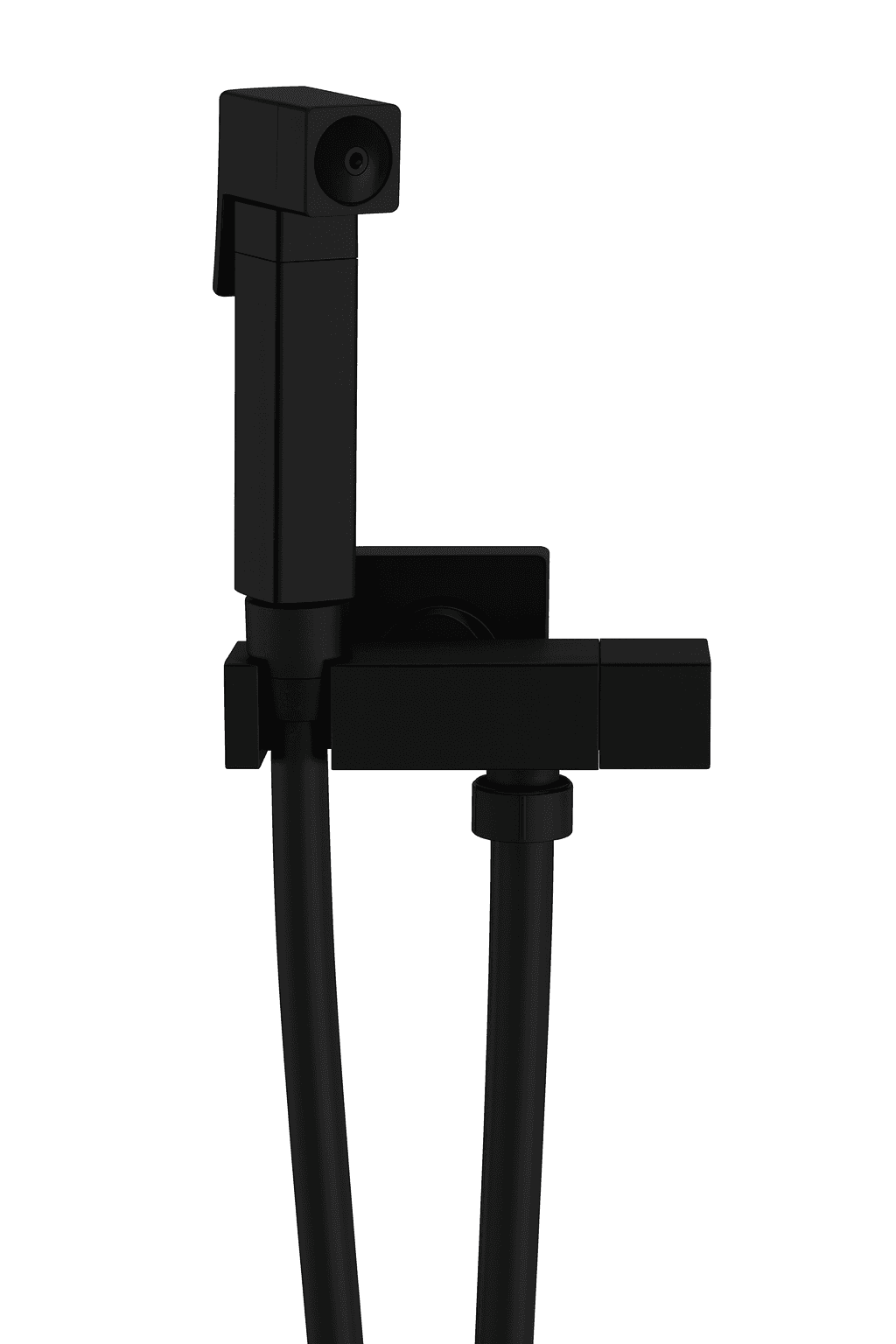 Set con Idroscopino + Flessibile + Supporto Quadro Ottone Nero Opaco Remer - 2