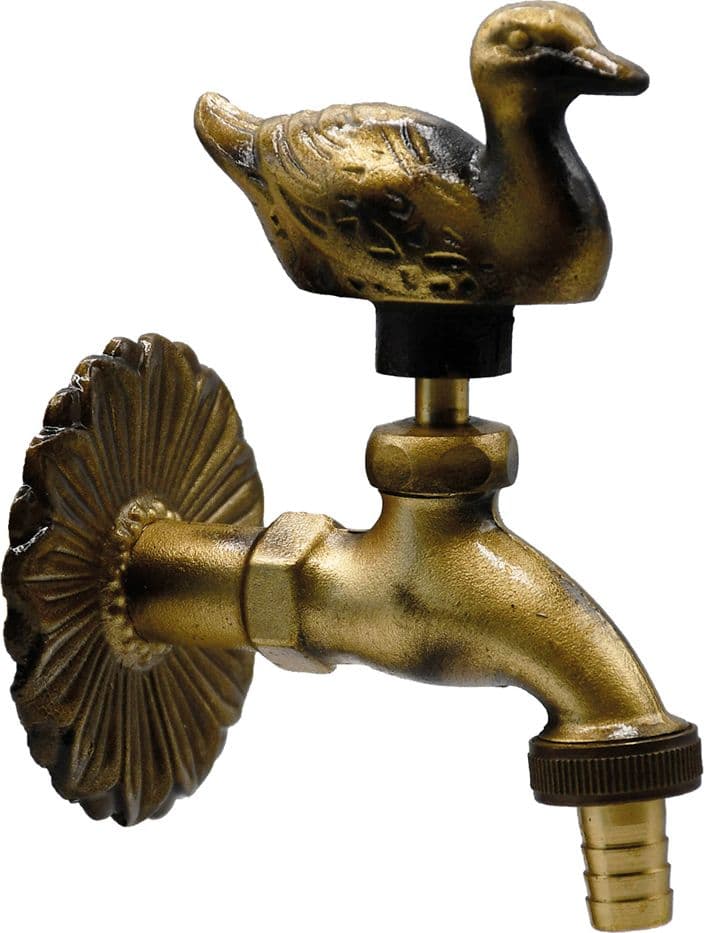Rubinetto Ornamentale 1/2 con Maniglia e Rosone Lif Anatra
