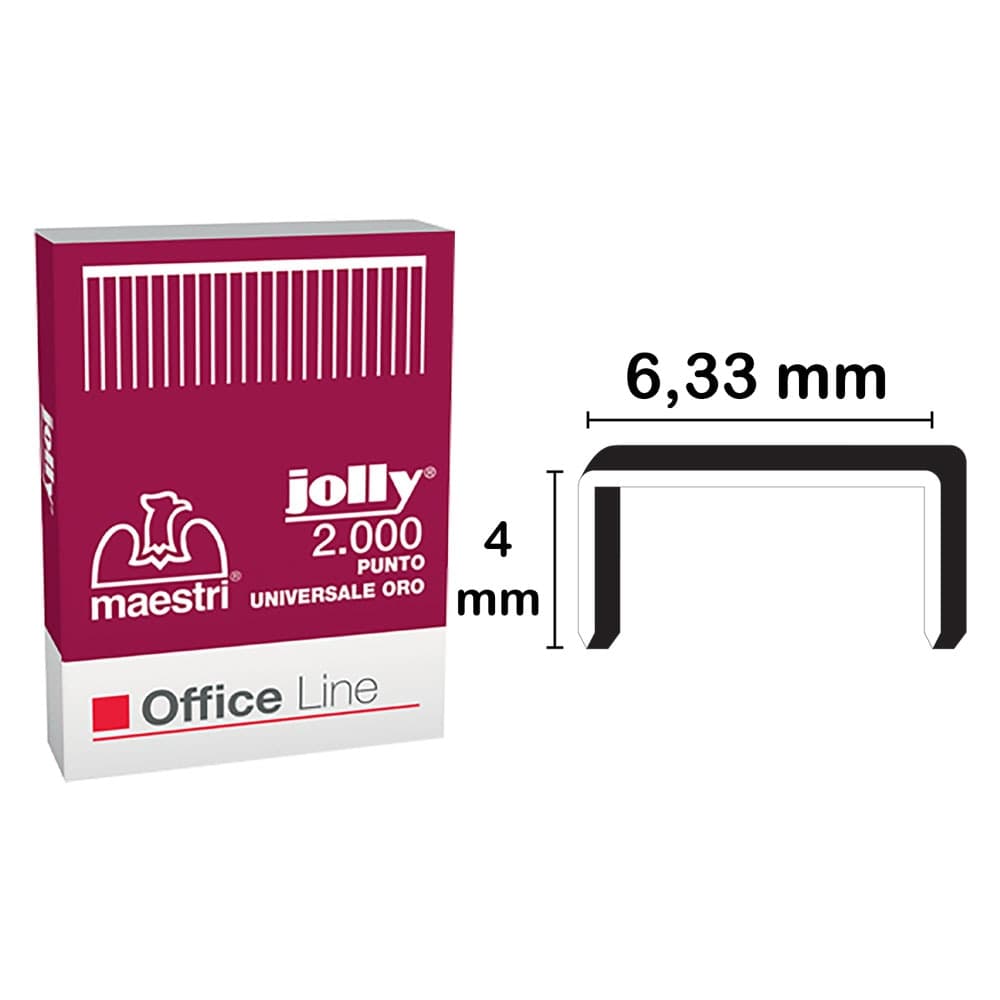 Punti per Fissatrice Ufficio 6 12 Mod Jolly 5 Confezione Romeo 2000 Pezzi – Romeo Maestri