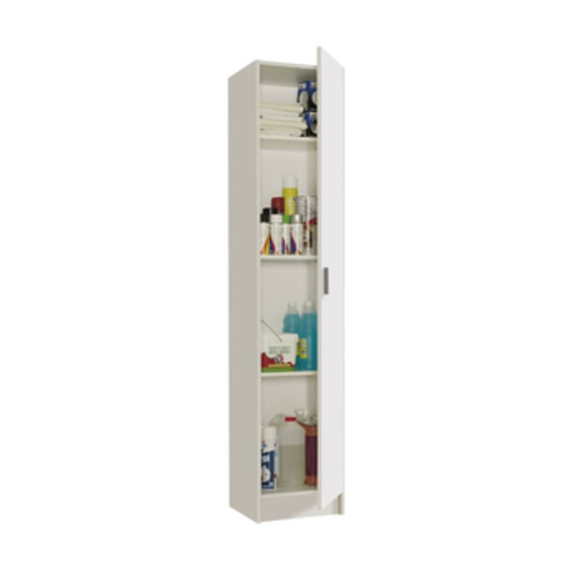 Kit Armadio 1 Anta 4 Ripiani Multiuso 37 x 37XH180 Cm Fores Habitat - 2