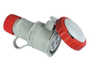 Spina Industriale Volante Rossa 3P+N+T IP67 16A Rosso 71145 V 2 Pezzi - 2