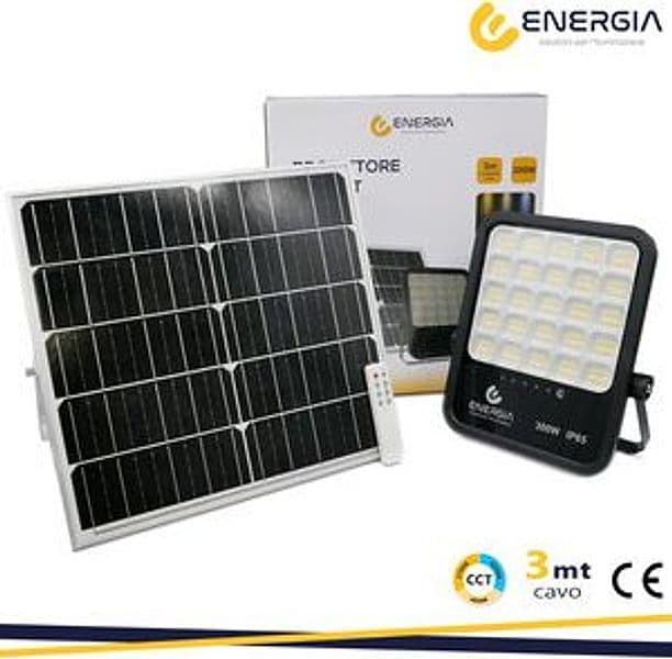 Faro con Pannello Solare 300W 3300LM Cct Telecom - 2