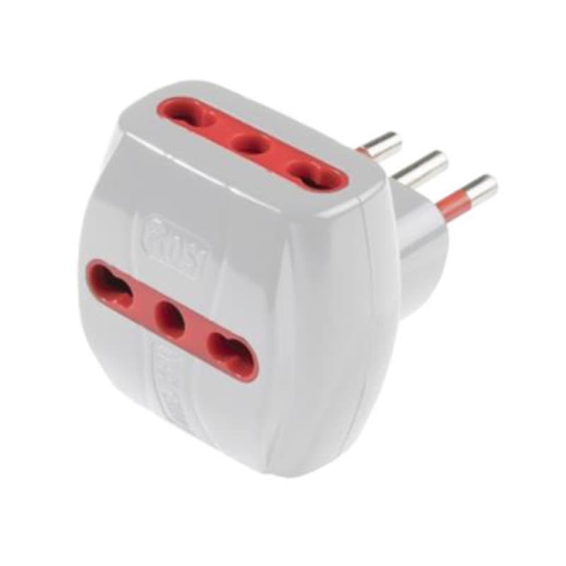 Rosi 78041 Adattatore Triplo 10A 3PR Bip con Limit - 2