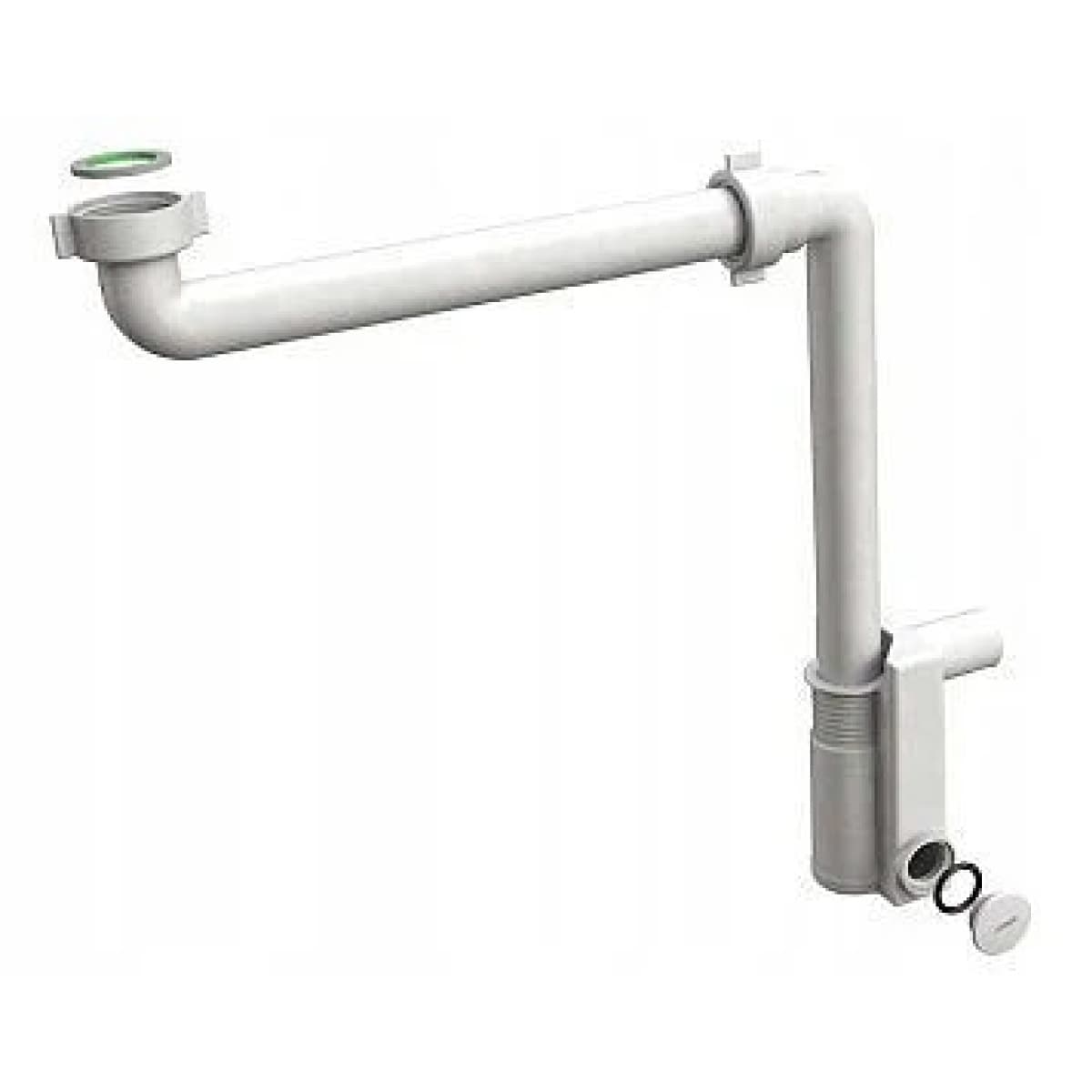 Sifone Scarico in Polipropilene PP Senza Piletta per Lavabo 1¼ x Ø 32 BON - 2