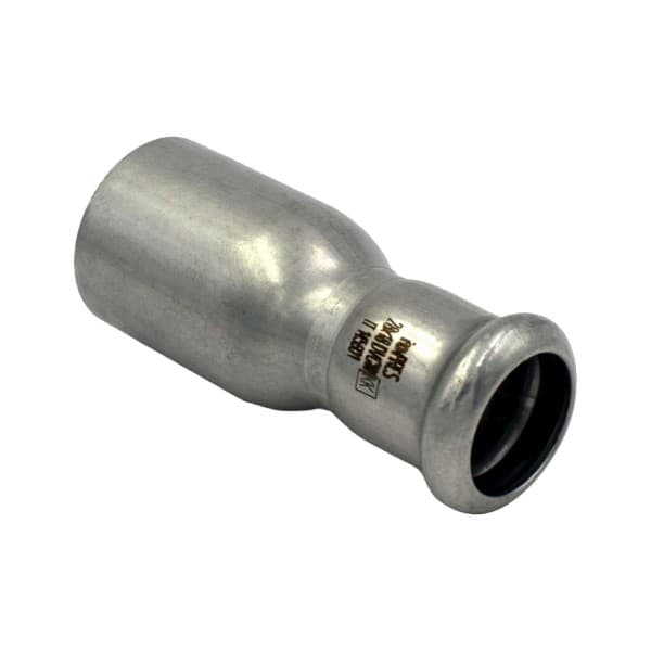 Raccordo Dritto Ridotto Pressare Maschio Femmina in Acciaio Ø 28 x 22 RMR - 2